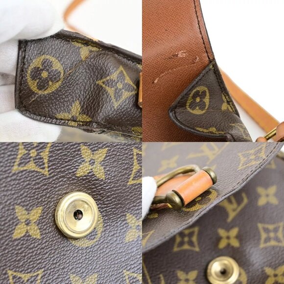 LOUIS VUITTON Saint Cloud MM Shoulder Bag Monogram Leather Brown - Picture 2 of 16